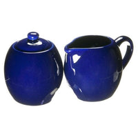 Ceramic Boston Milk &amp; Sugar Set - Royal Blue