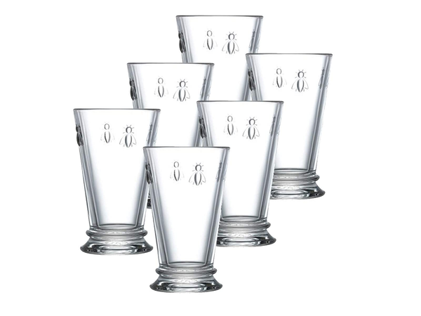 La Rochere Bee Pattern Tall Glass Set - 10 oz.